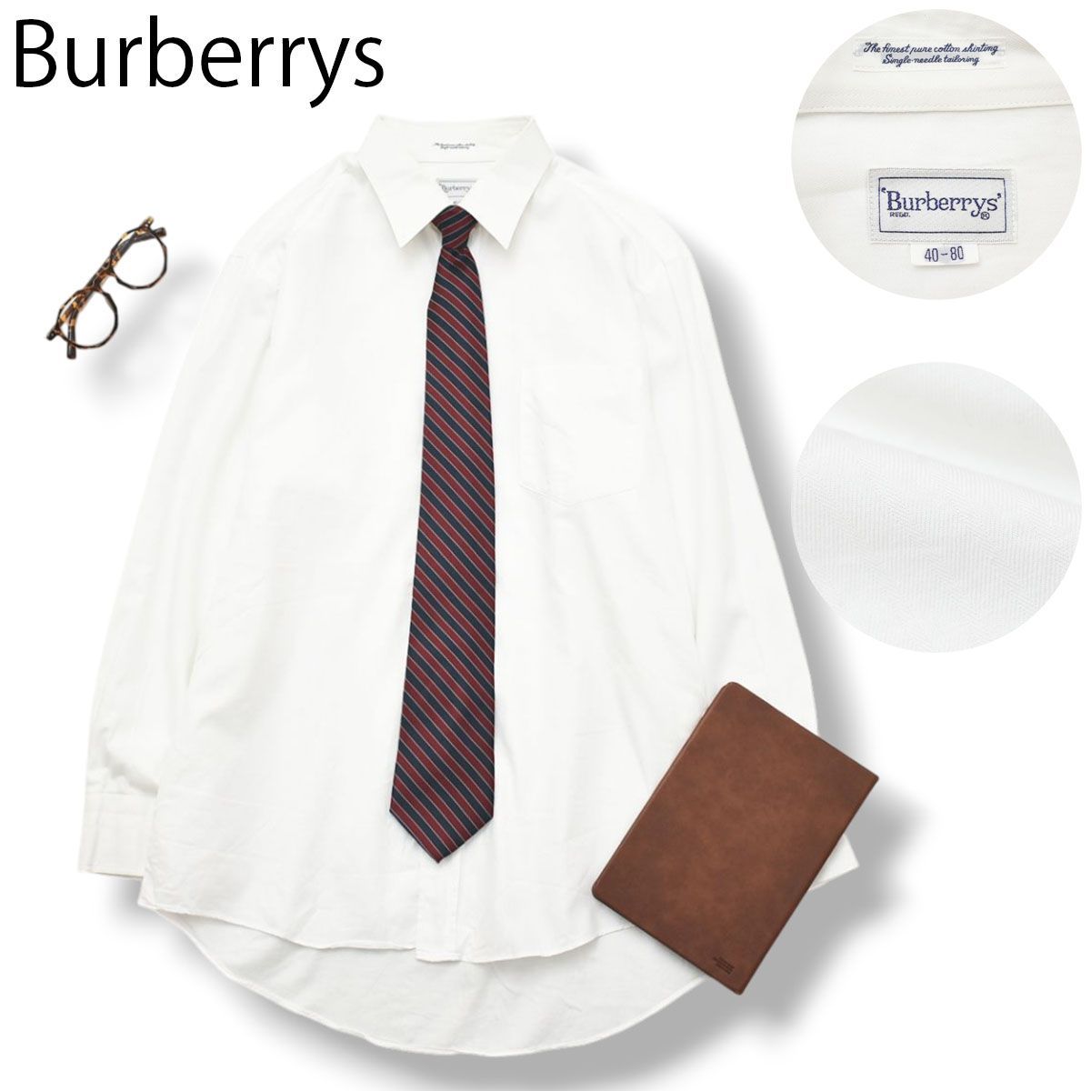 90s ヴィンテージ バーバリー Burberrys 長袖 ワイシャツ カッター 