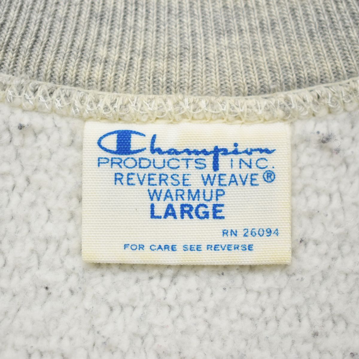 チャンピオン Champion x ビームス BEAMS 別注 GRAY プリント 青単タグ 