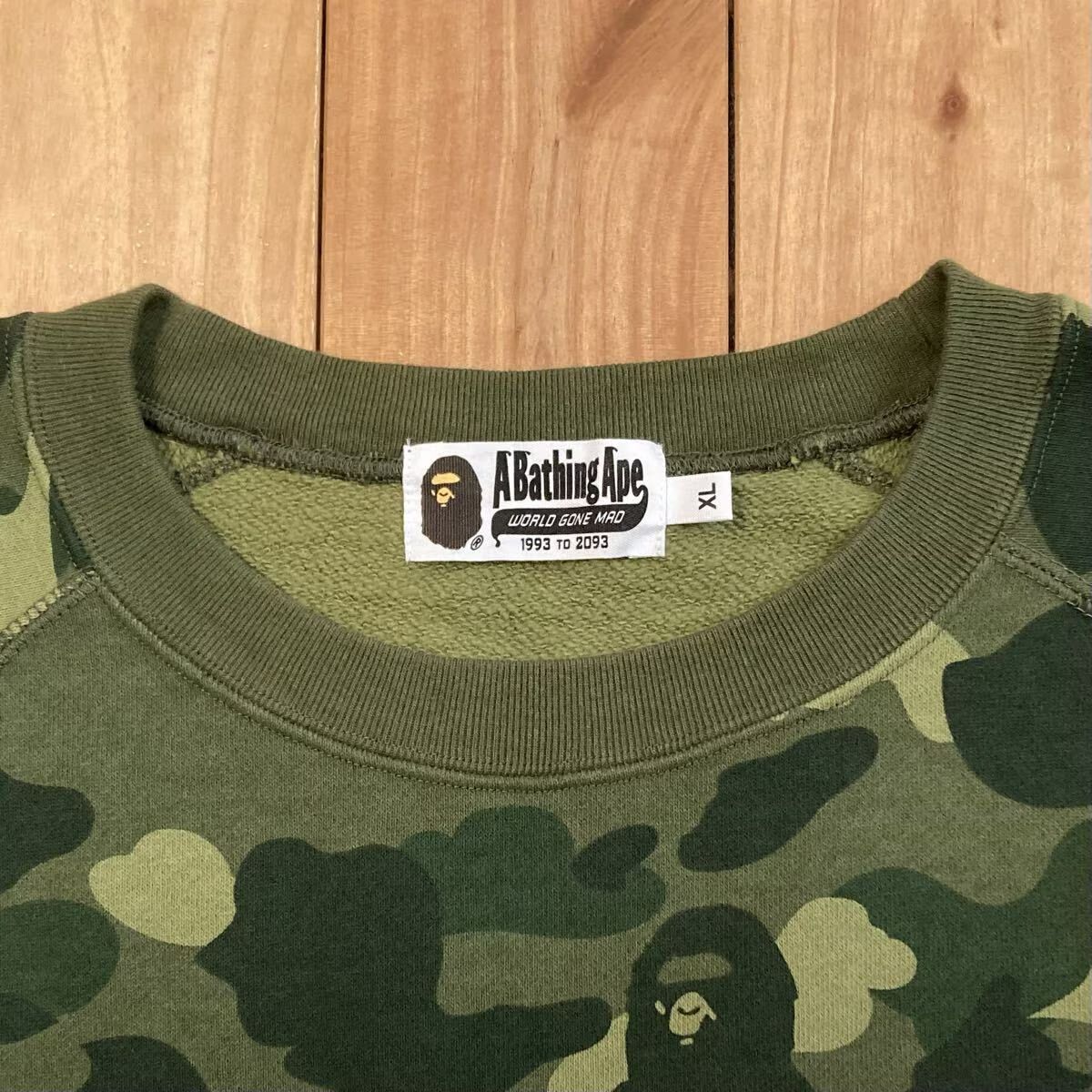 XL Crystal Stone BAPE Logo 長袖 スウェット a bathing ape sweat 