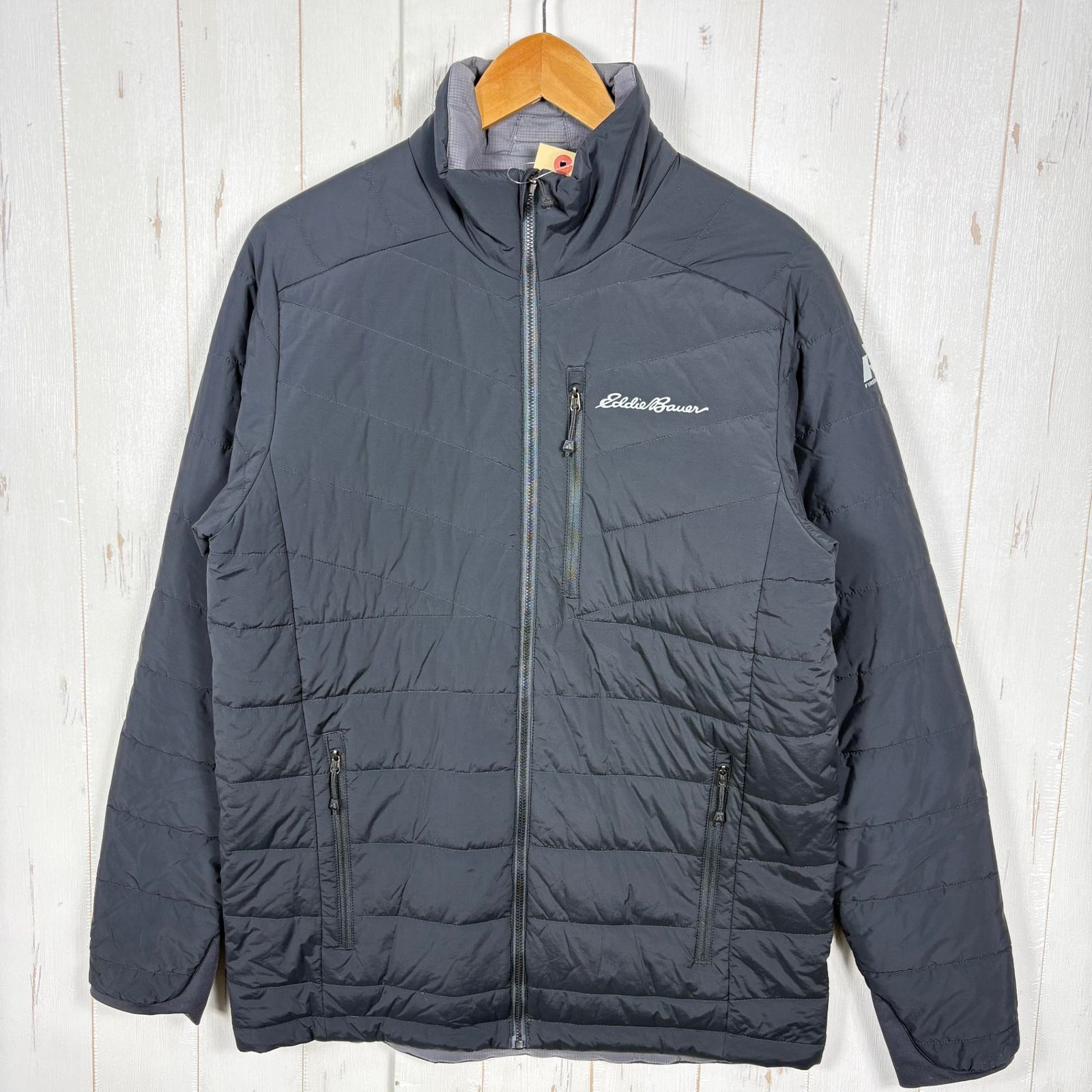 【Men's S ブラック系】 Eddie Bauer ( エディーバウアー ) ファーストアッセント インサレーションジャケット First Ascent Insulation Jacket 化繊ダウン ウェア 📦️Men's S ブラック系 Eddie Bauer ( エディーバウアー ) ファースト