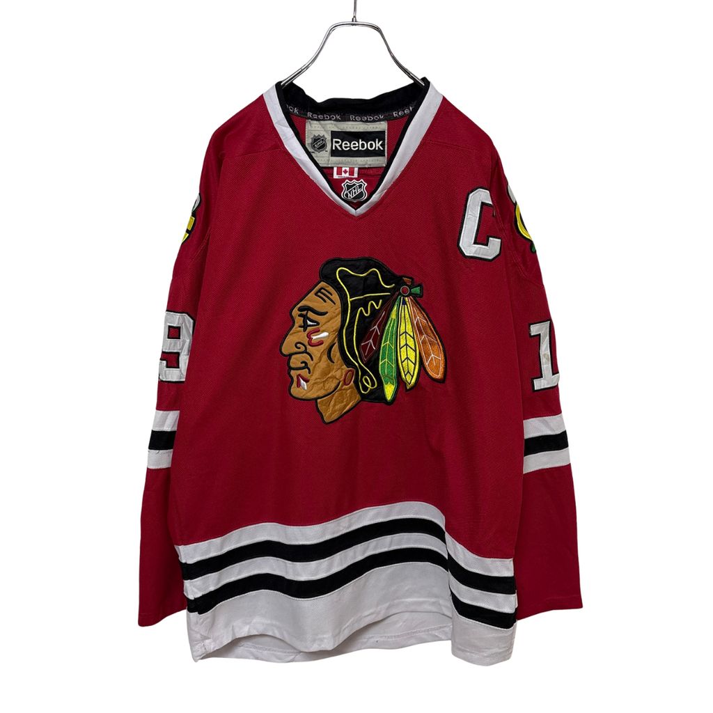 カナダ製 ■ リーボック NHL オフィシャル シカゴ ブラックホークス 長袖 楽天市場】カナダ製 □ リーボック NHL オフィシャル シカゴ ブラック