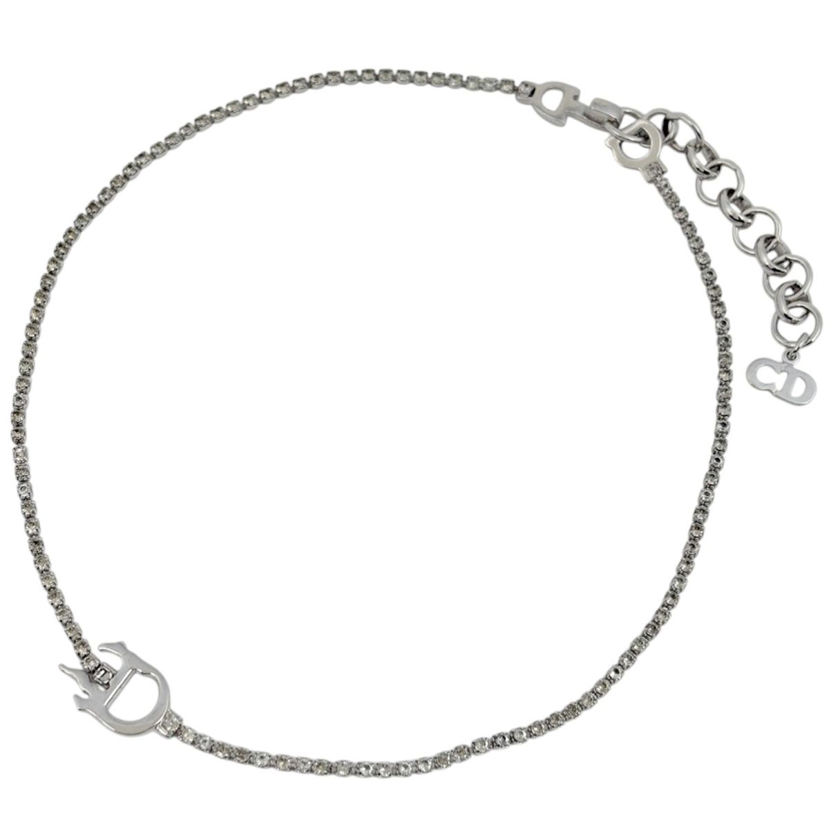 クリスチャンディオール Christian Dior ロゴ ラインストーン 