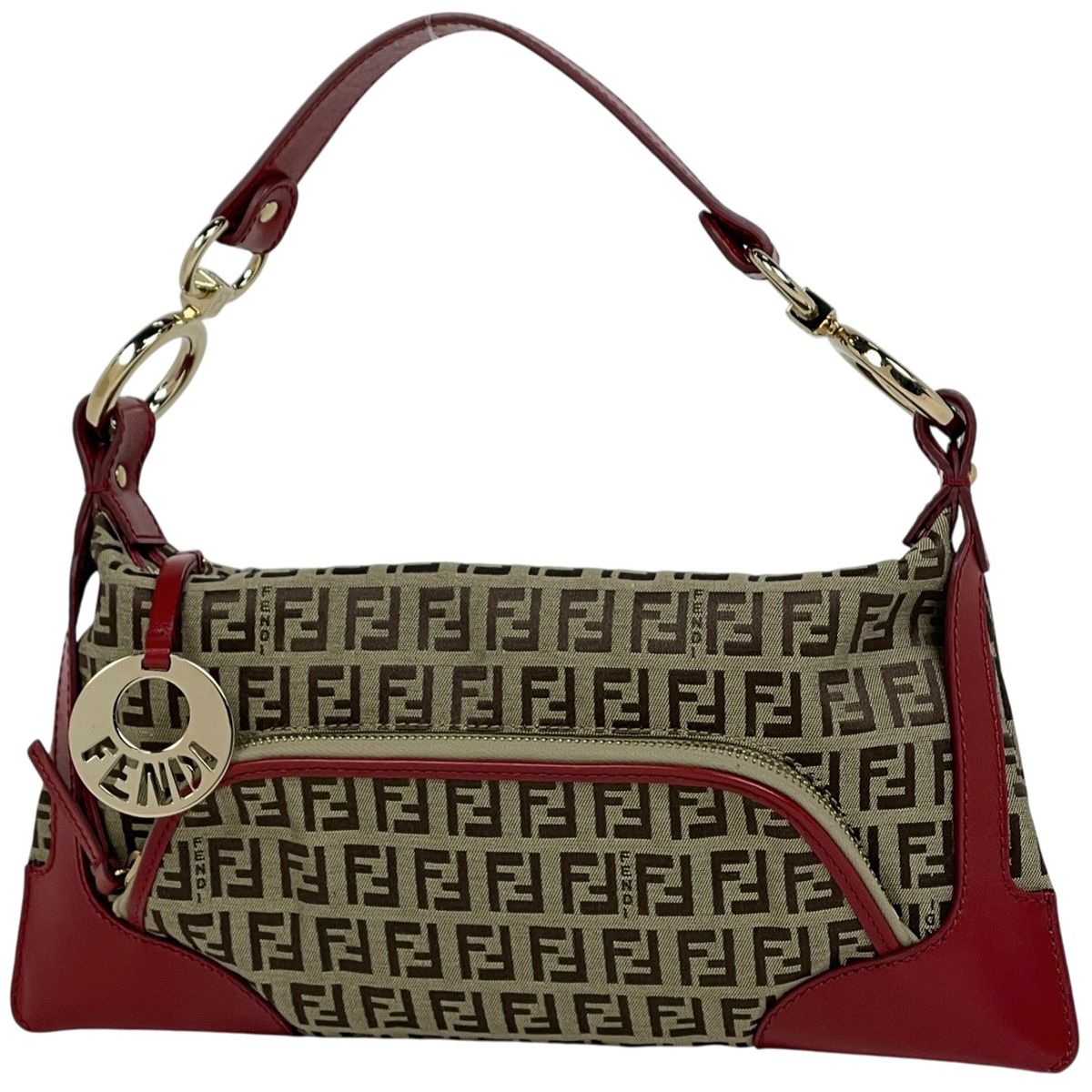 フェンディ FENDI ズッキーノ柄 ハンドバッグ ワンショルダー 