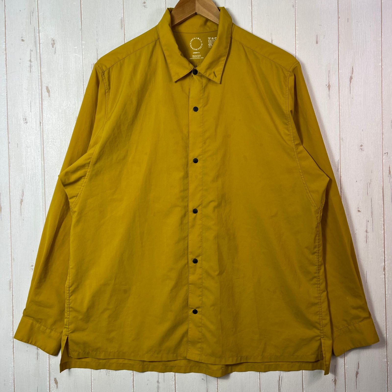 ✉️Unisex L イエロー系 Yamatomichi ( 山と道 ) ユーエル シャツ UL