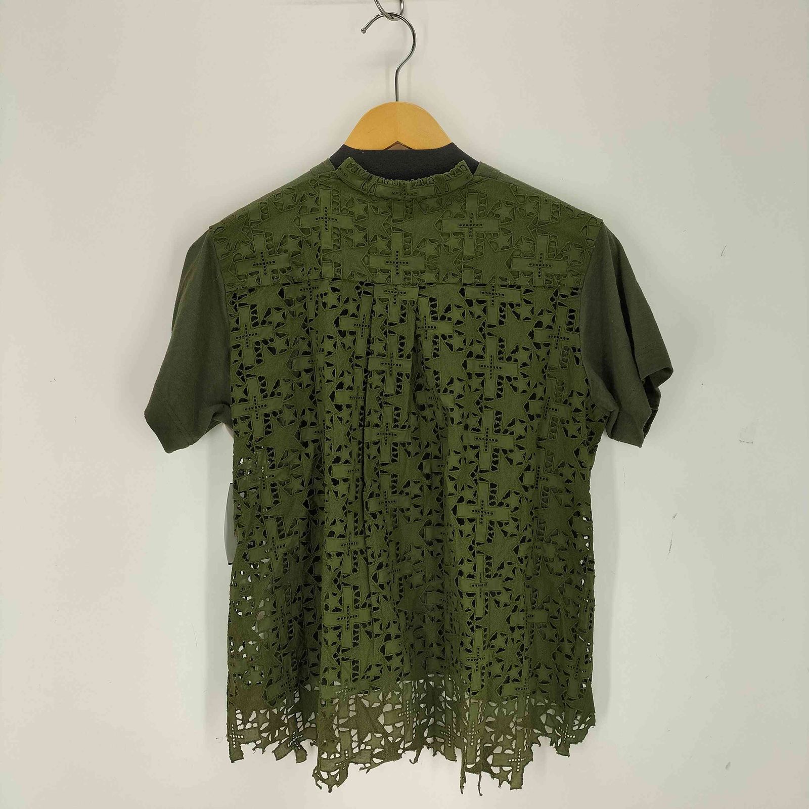 サカイ Sacai バックレースドッキングTシャツ レディース JPN：2 