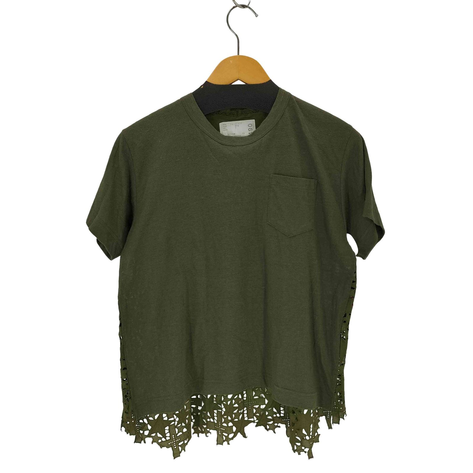サカイ Sacai バックレースドッキングTシャツ レディース JPN：2 