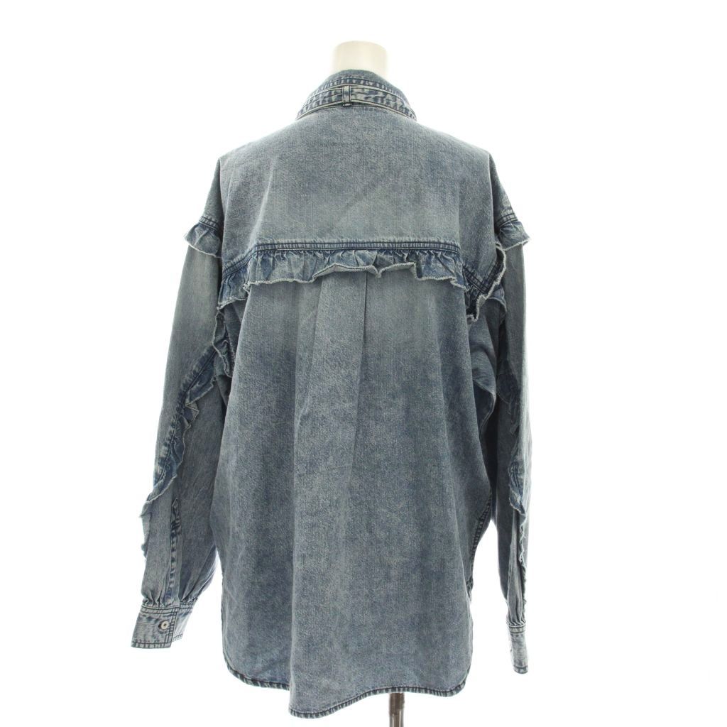 ローズバッド ROSE BUD 25AW FLILL DENIM SHIRT フリル デニムシャツ