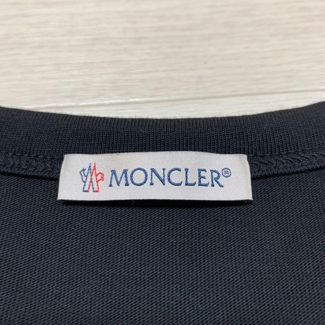 モンクレール デカロゴ 黒Tシャツ S 国内正規品 5S105 - メルカリ