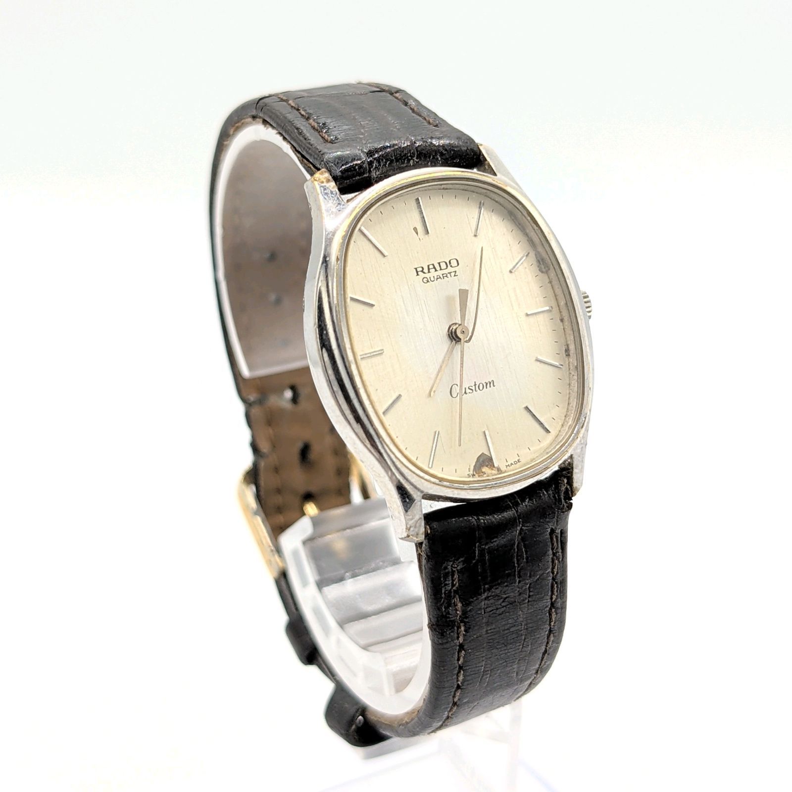 RADO Custom 713.5052.2 Watch QZ Ladies Silver Dial Square Y2K 00S 