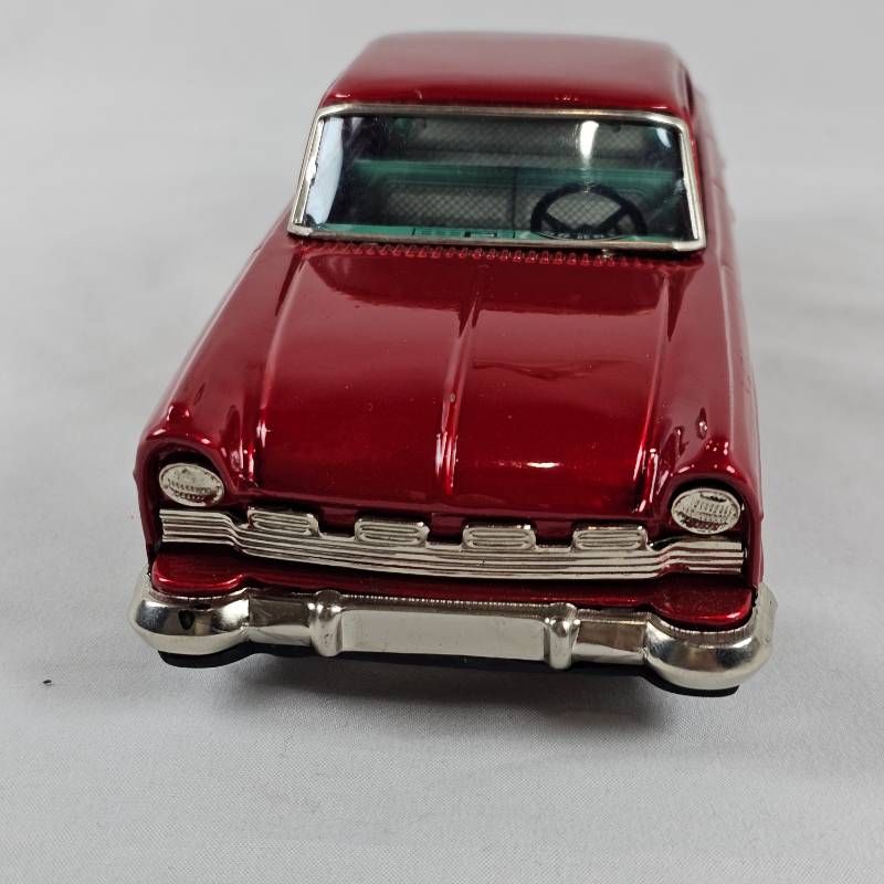 【極希少】萬代屋 BC赤函 フォード ターナス 17M 1950s ブリキ 箱 極希少・完備品】萬代屋 BC赤函 フォード ターナス 17M 箱付 袋付