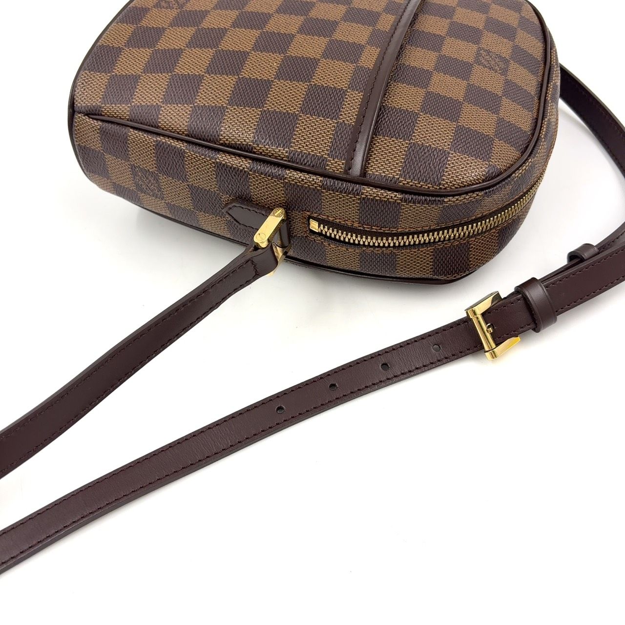 LOUIS VUITTON イパネマPM ダミエエベヌ ダミエエベヌ レザー LOUIS VUITTON イパネマPM ダミエエベヌ ダミエエベヌ レザー