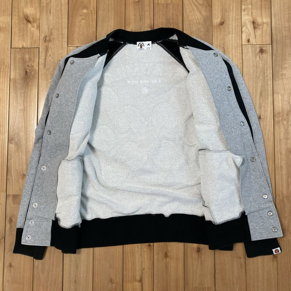 BAPE MILO LOGO スウェット スタジャン Mサイズ a bathing ape sweat