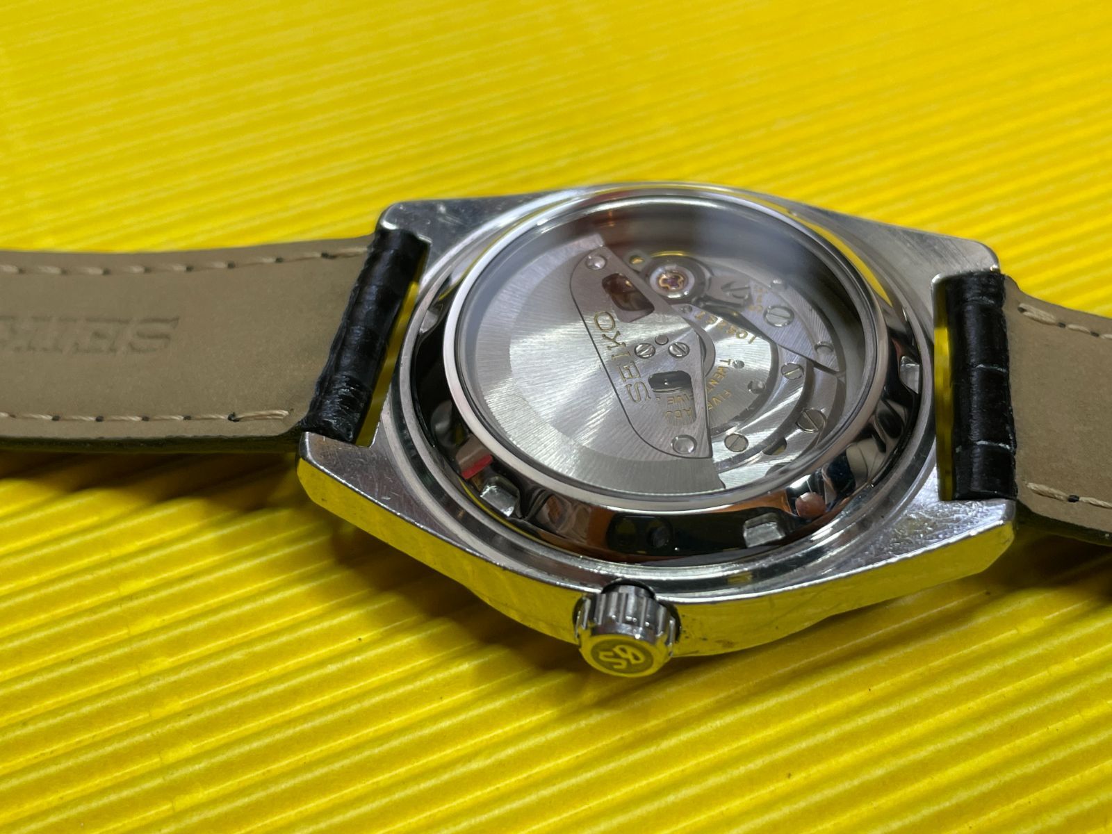 グランドセイコー 61GS 6145-8000 用 シースルーバック サファイヤ