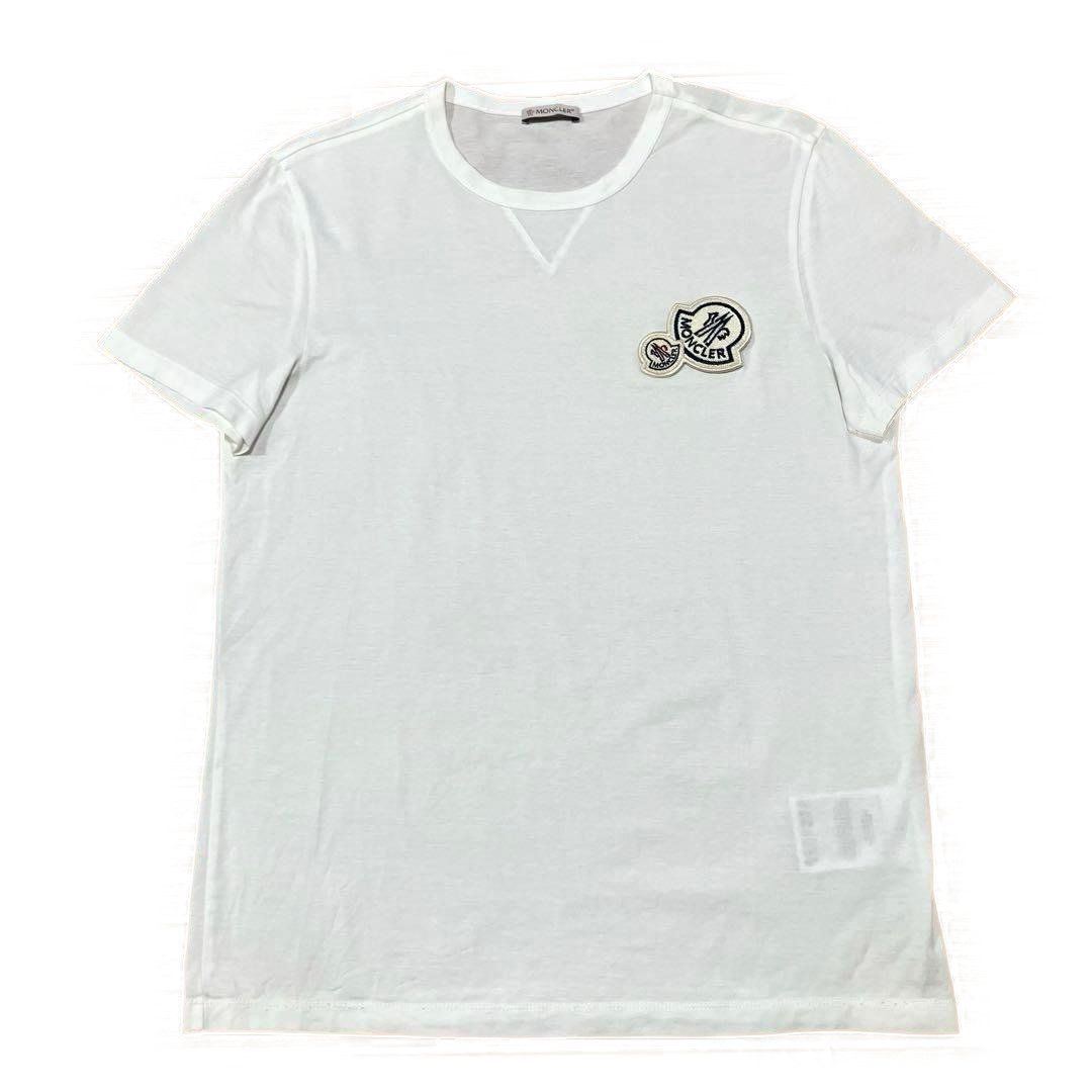 モンクレール ダブルロゴ ワッペン ホワイト S Tシャツ 5S115 - メルカリ
