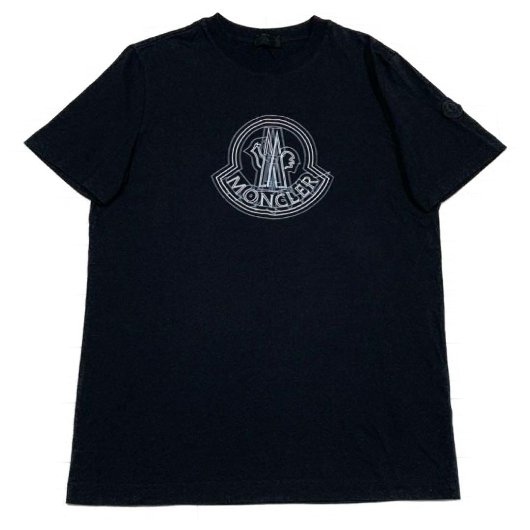 MONCLER Tシャツ 黒ワッペン M 国内正規品 5S118 - メルカリ