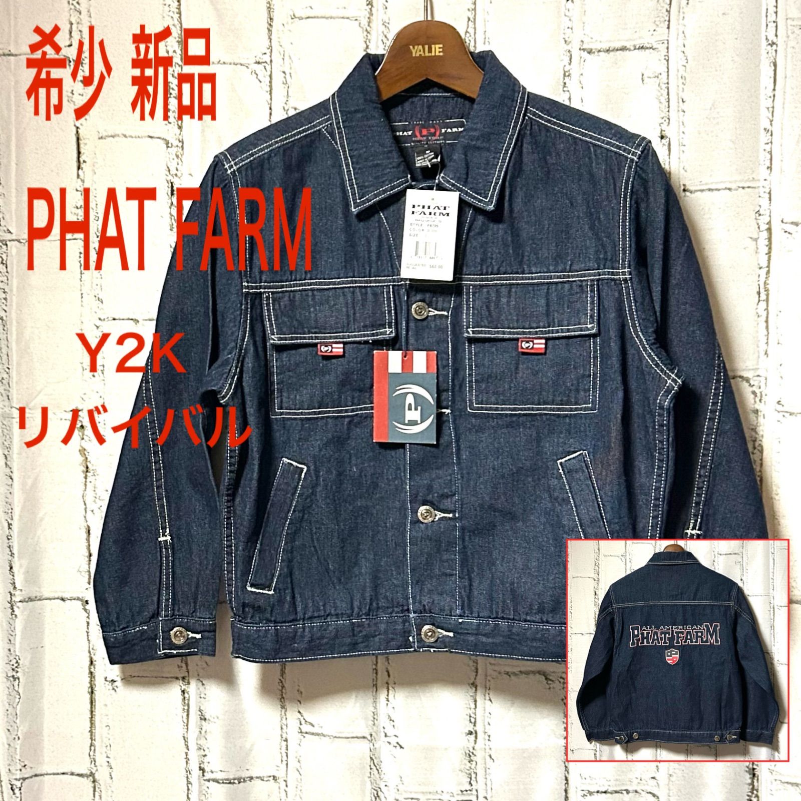 希少 レア 新品 美品 PHAT FARM ファットファーム Gジャン デニム 