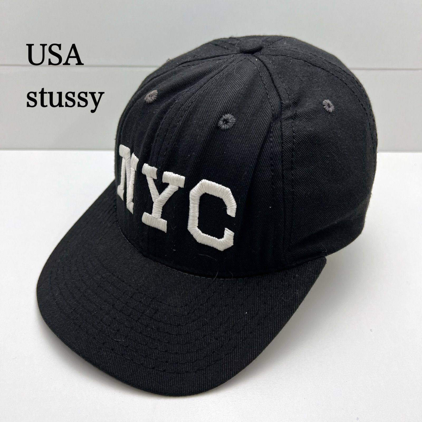 専用90s old stussyステューシー　ウールキャップ　Sロゴ　ブラック 90s old stussyステューシー ウールキャップ Sロゴ ブラック 黒 【公式