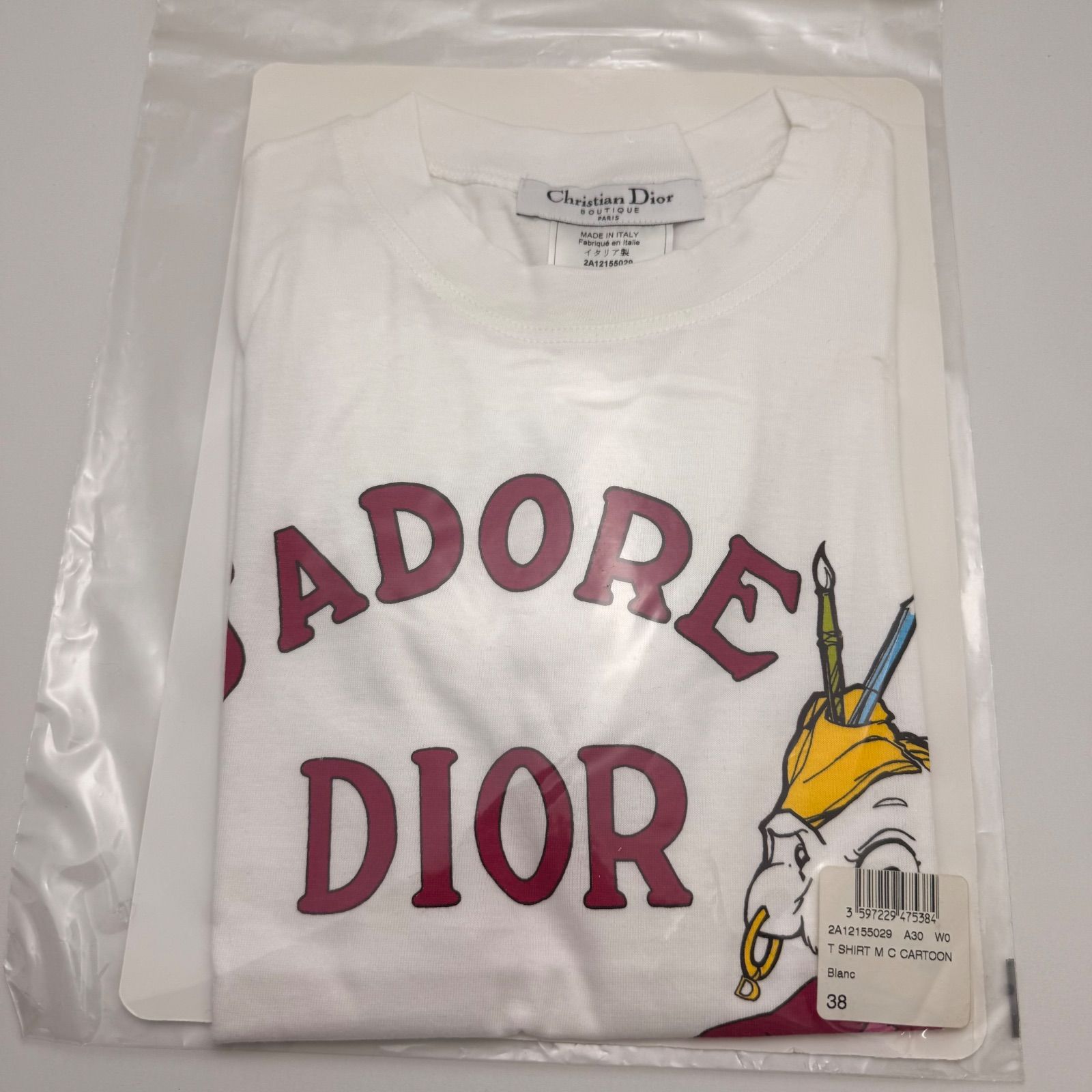 Christian Dior J'ADORE 2002ss John Galliano archive CARTOON Tee