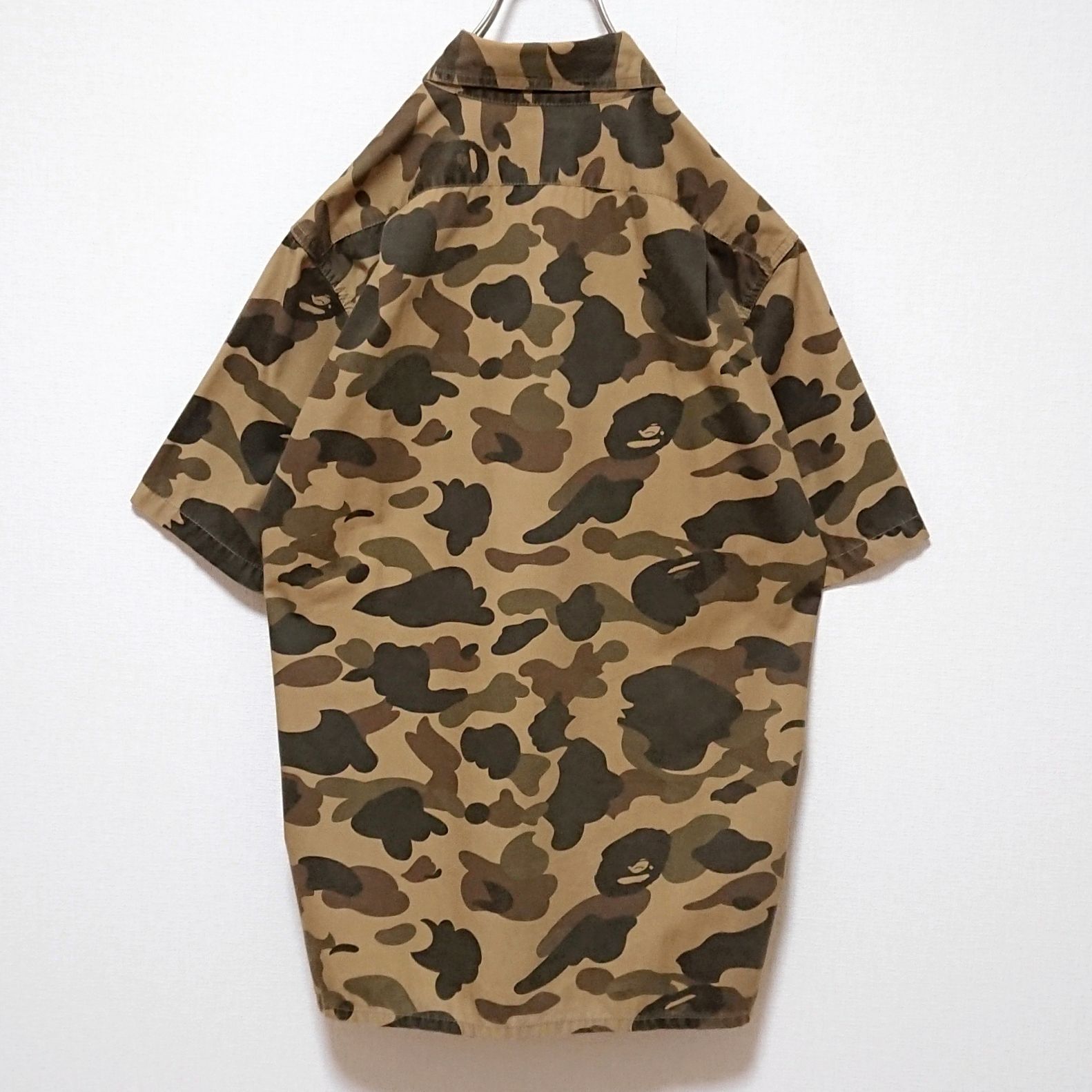 A BATHING APE アベイシングエイプ サルカモ 半袖 ワーク シャツ