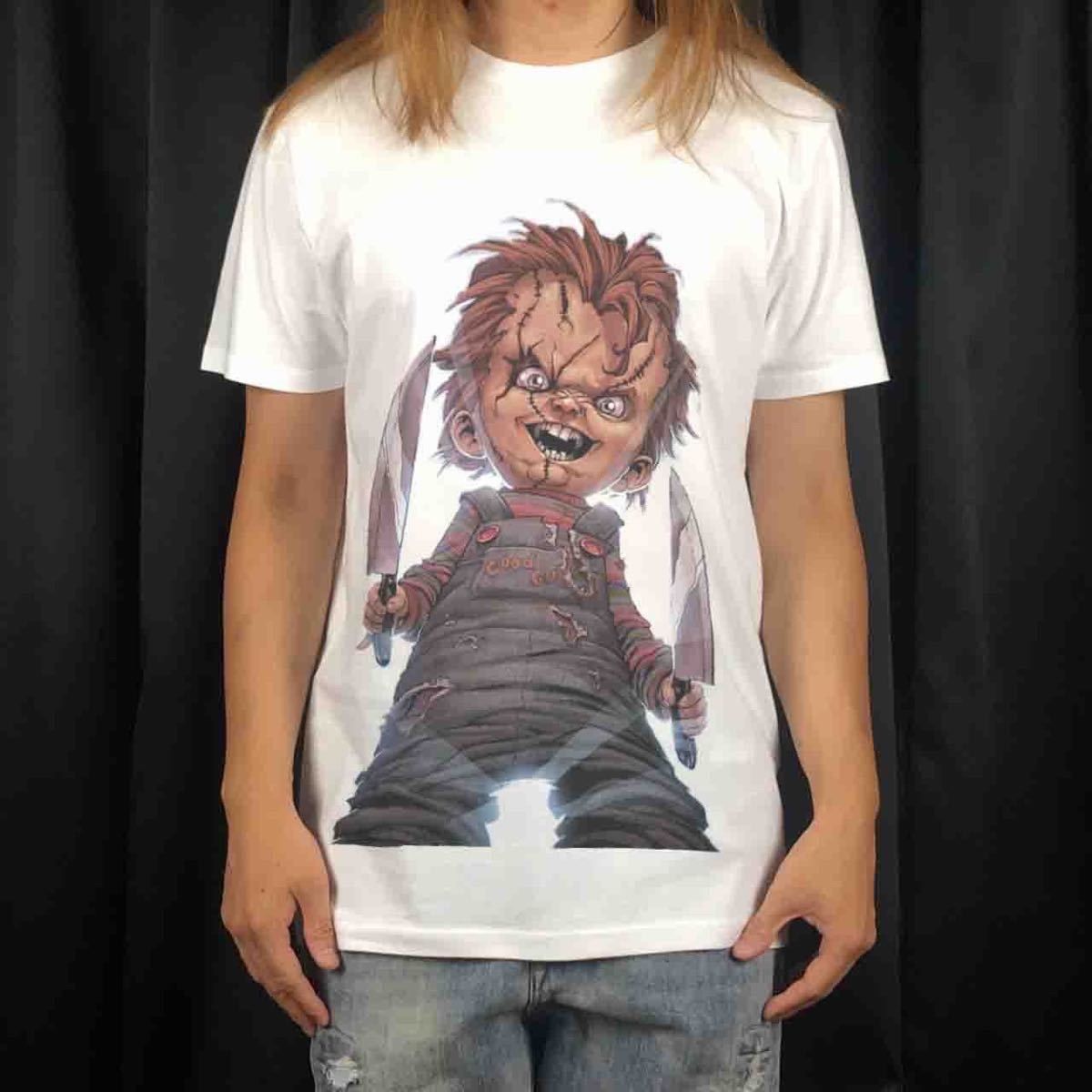 オリジナル Tシャツ ビッグ プリント チャイルドプレイ リブート 