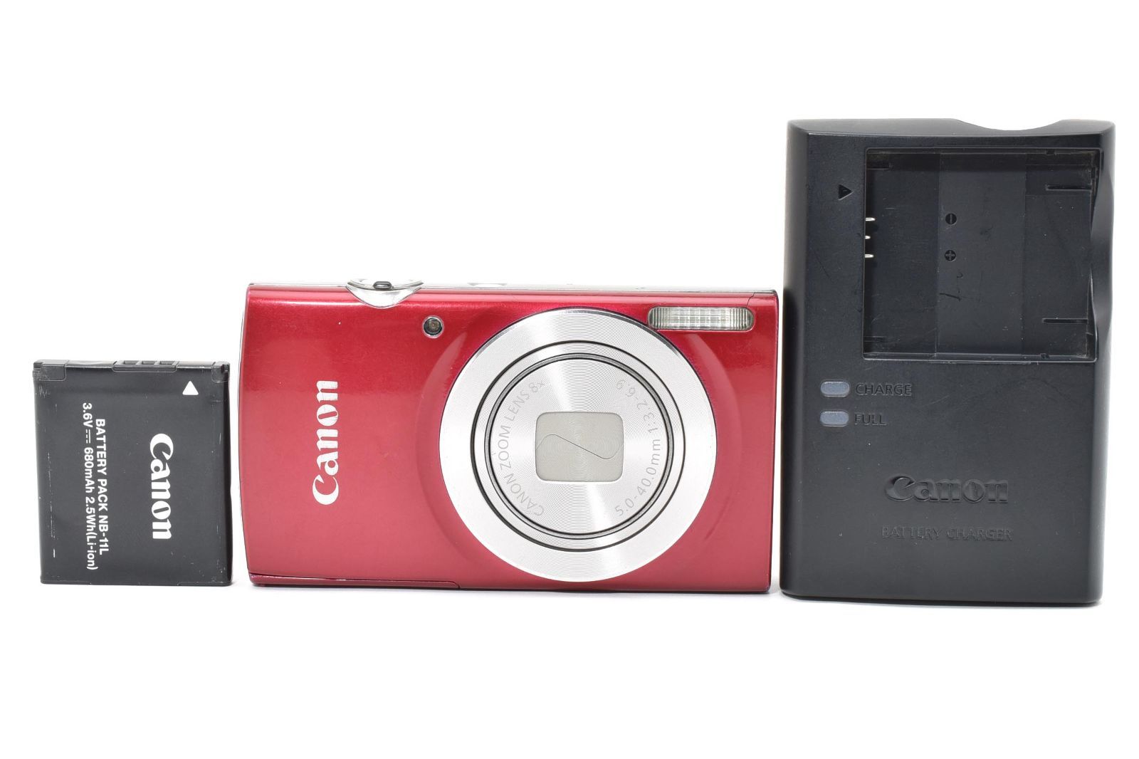 極美品 Canon IXY イクシー 180 コンパクトデジタルカメラ レッド