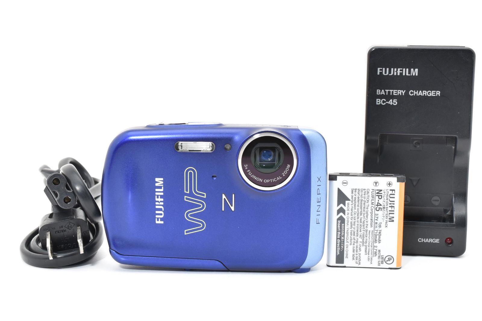 良品・完動品】FUJIFILM FinePix Z33 WP ブルー デジカメ 富士フイルム