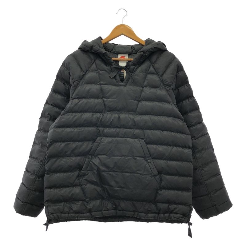 中古】STUSSY×NIKE INSULATED PULLOVER JACKET S ブラック △タグ擦れ 