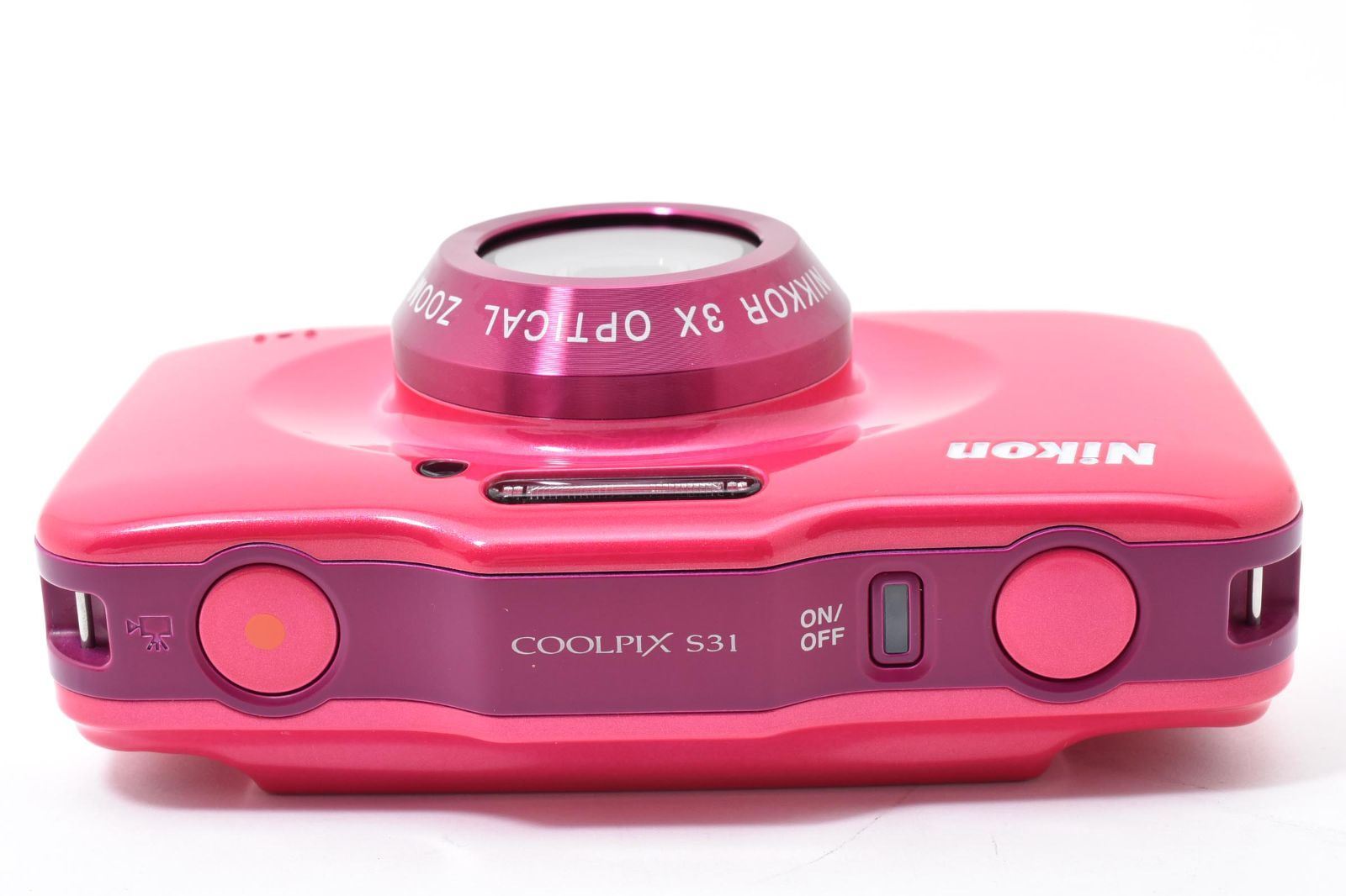 返品保証】☆良品☆ ニコン Nikon COOLPIX S31 クールピクス 白 ピンク