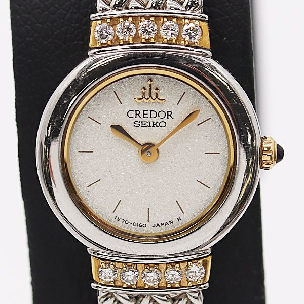 SEIKO セイコー クレドール 1E70-0100 クォーツ ダイヤ 18KT セイコー