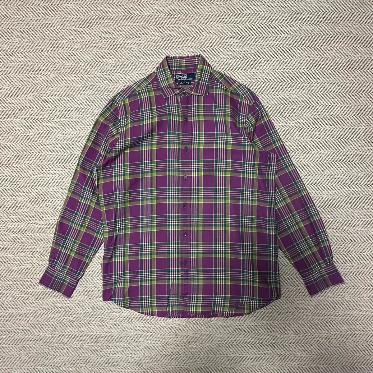 POLO RALPH LAUREN イタリア製 チェックシャツ-インテル株式会社