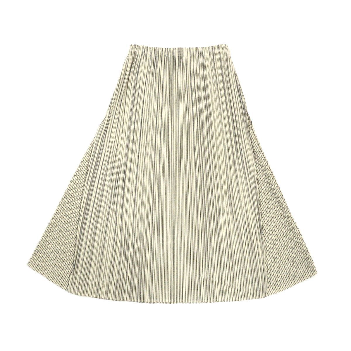 PLEATS PLEASE プリーツプリーズ　ストライプスカート PLEATS PLEASE ISSEY MIYAKE プリーツプリーズ イッセイミヤケ 2010SS