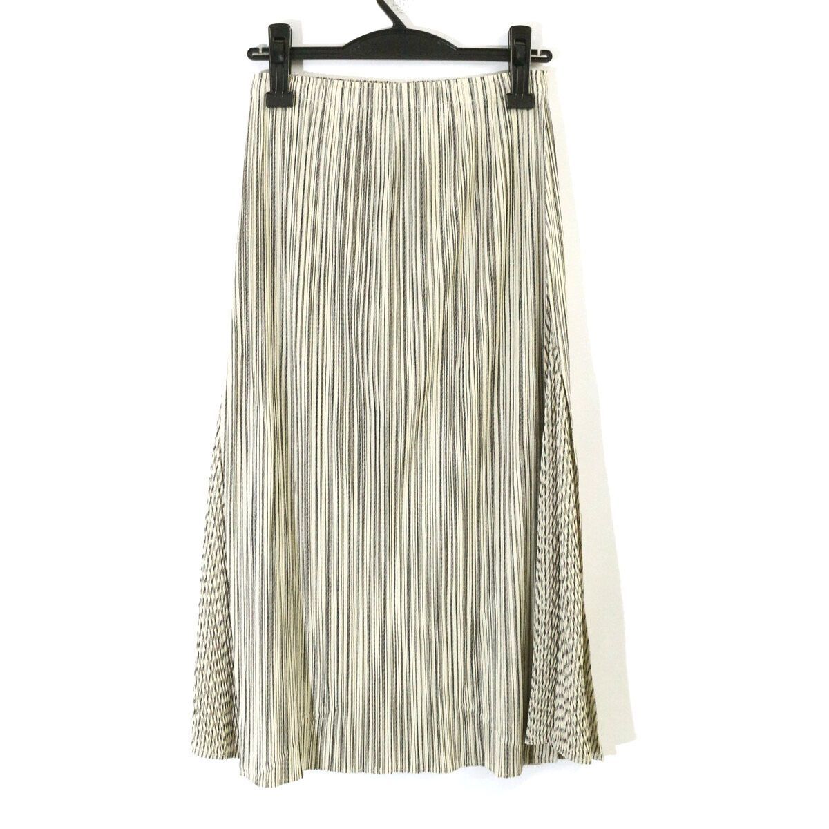 PLEATS PLEASE プリーツプリーズ　ストライプスカート PLEATS PLEASE ISSEY MIYAKE プリーツプリーズ イッセイミヤケ 2010SS