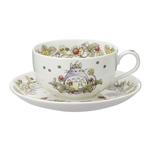新品 Noritake ノリタケ ミルクティー カップ & ソーサー 325cc となりのトトロ へびいちご編 電子レンジ対応 1客 ボーンチャイナ T97285A/4660-3