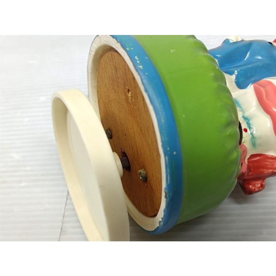 レア アンティーク ラガディ アン&アンディ 陶器回転 オルゴール 置物