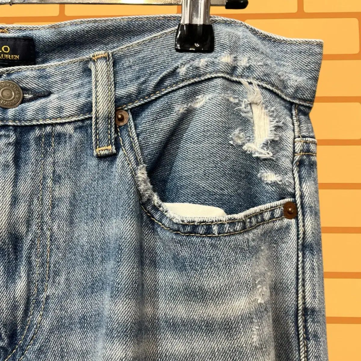 ポロ Ralph Lauren(ラルフローレン) ライトブルーデニム デニム パンツ 