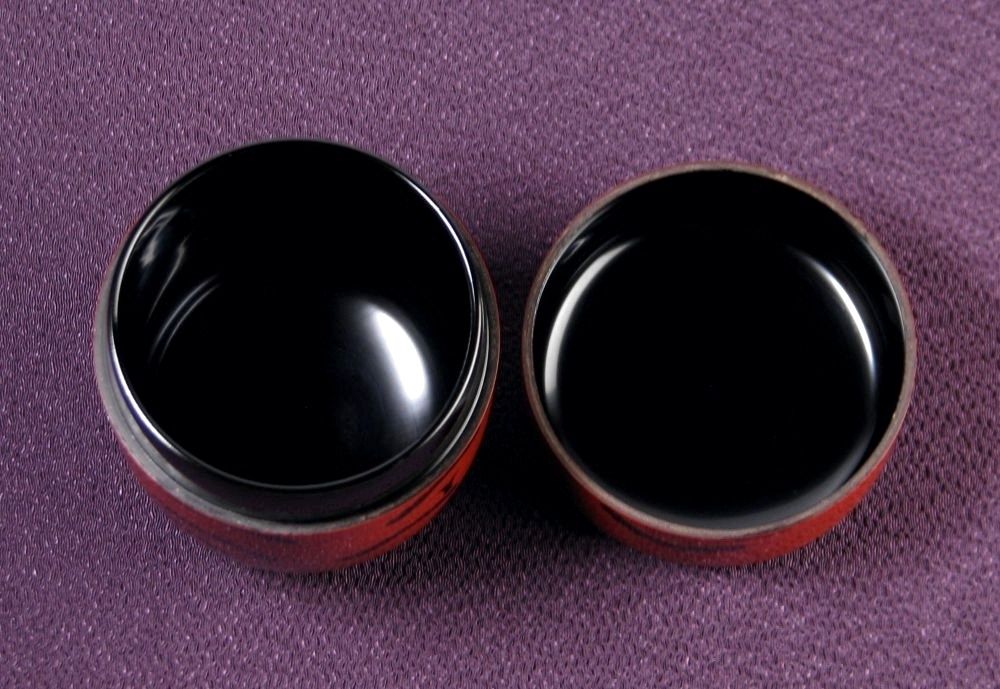 山中塗 倉山直彦作 玄々斎好 曙棗 高さ：7.8cm 美品 共箱 茶道具