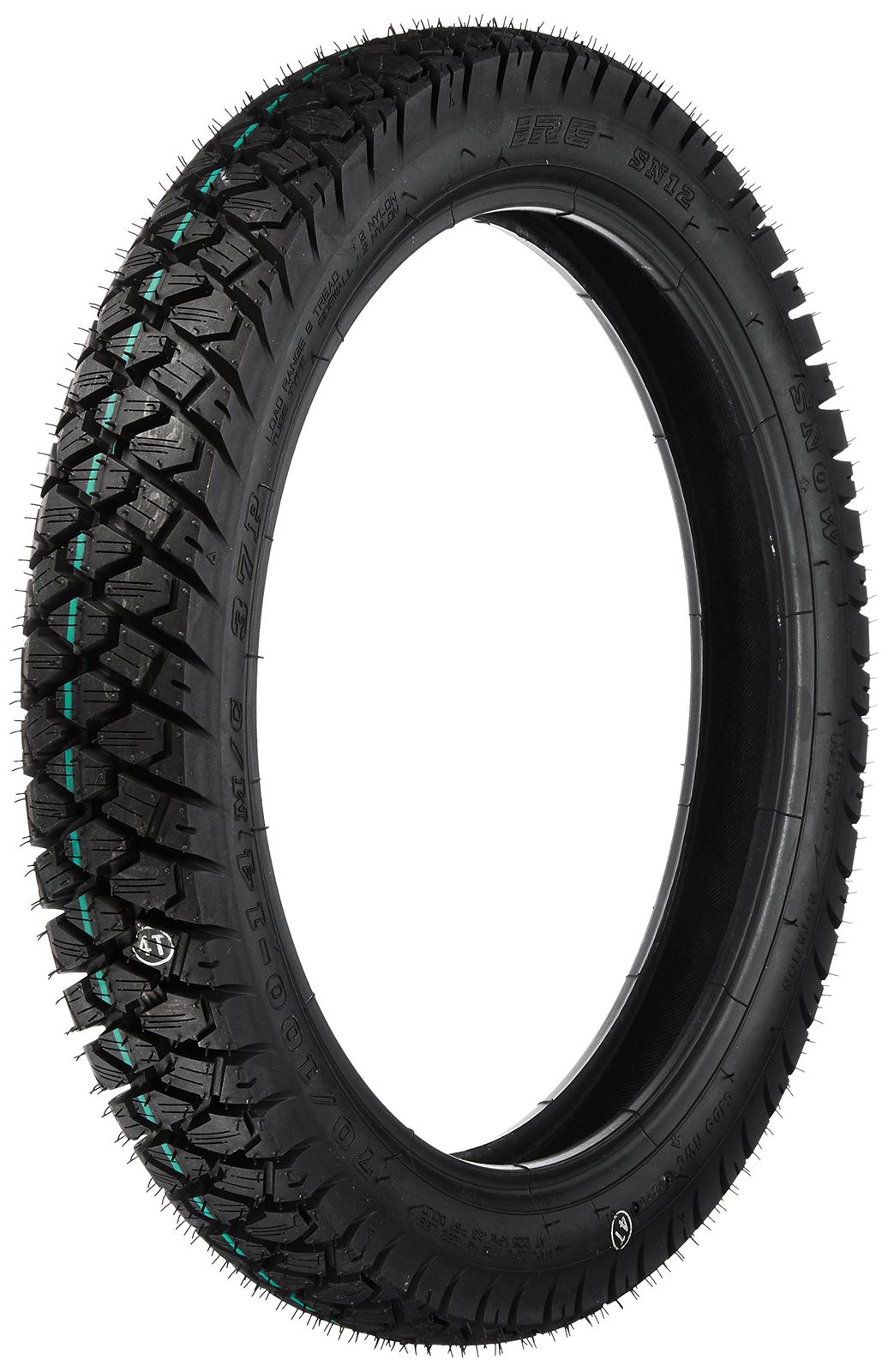 新品 IRC(アイアールシー)井上ゴム バイクタイヤ スノータイヤ SN12 フロント 70/100-14 37P チューブタイプ(WT) 121302 二輪 オートバイ用