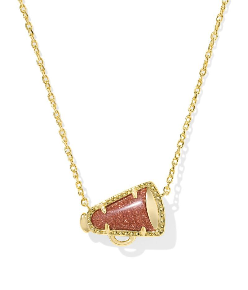 ケンドラスコット レディース アクセサリー ネックレス・チョーカー・ペンダントトップ レース Kendra Scott Cheer Short Pendant Necklace Orange Goldston オレンジ