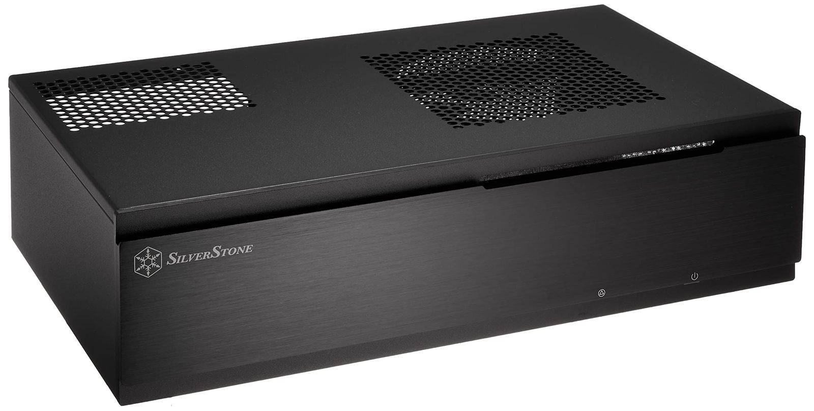 新品 SilverStone (シルバーストーン) MILO シリーズ Mini-ITX 対応 スリム型 PCケース 横置き対応 ブラック SST-ML06B 【 正規代理店品 】