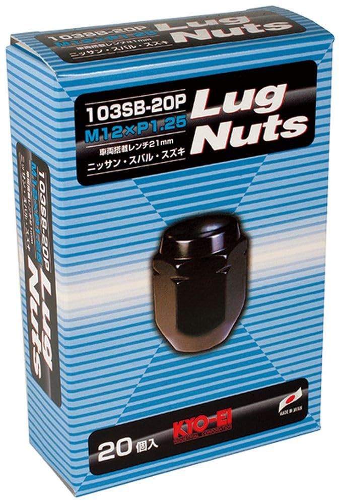 新品 KYO-EI [ 協永産業 ] ラグナット [ 個数:20個入 ] [ 袋タイプ 21HEX ] M12 x P1.25 103SB-20P 鉄製 ブラック