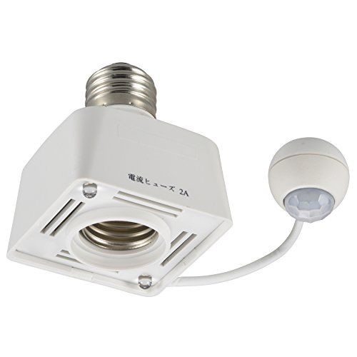 新品 OHM センサーソケット E26対応 人感センサー 停電補助灯 HS-LPBA4-W 04-8391