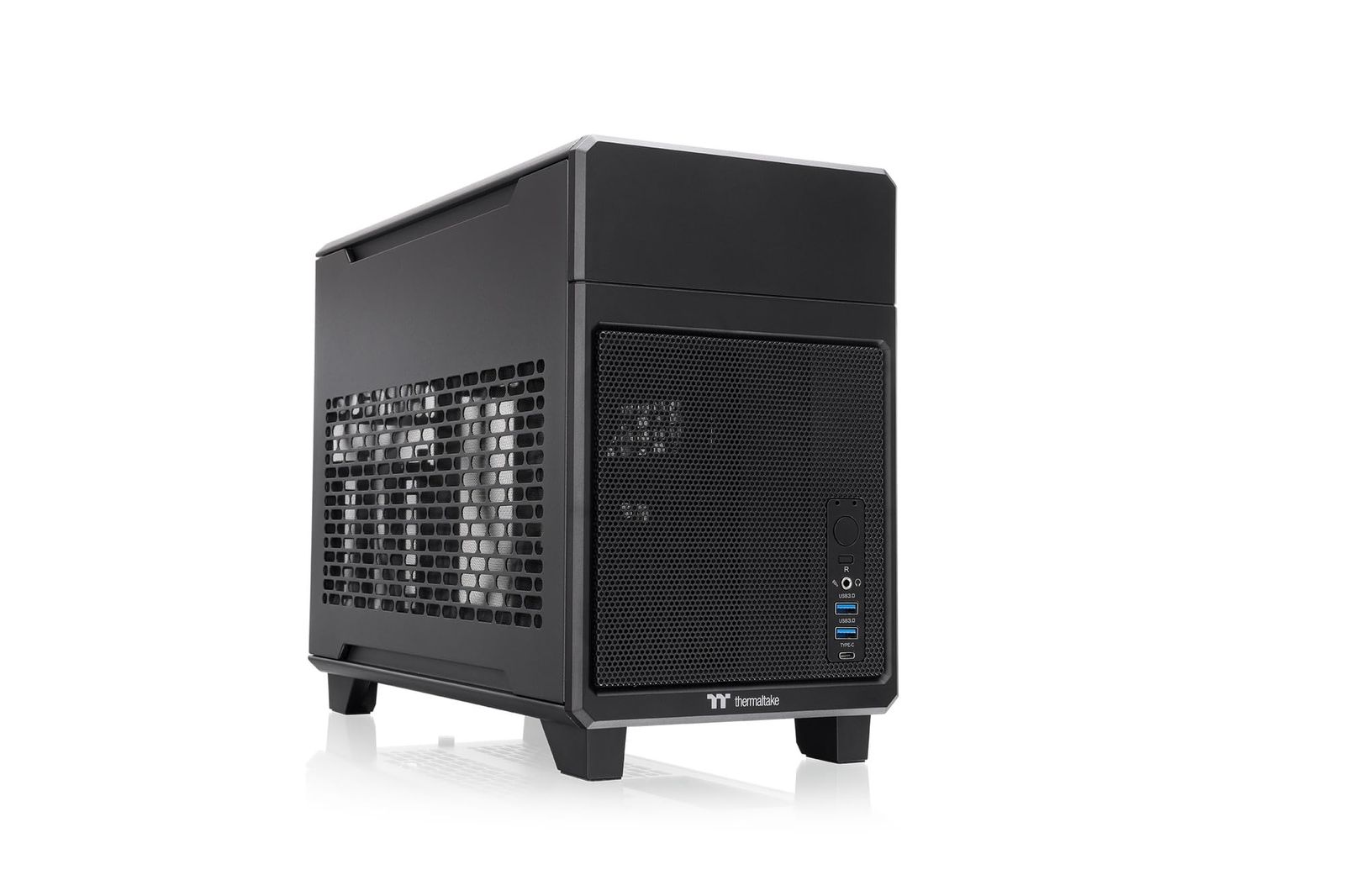 新品 Thermaltake TR100 Black デュアルチャンバー Mini-ITX PCケース CA-11A-00S1NN-J0 CS9527