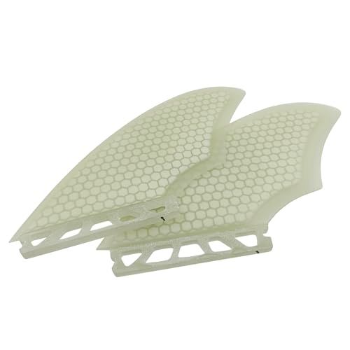 新品 ボードフィン Keel fin 2フィン 2枚セット サーフィン スラスタ surfboard fins FUTURE&FCS&FCS2 (ホワイト FUTURE.)