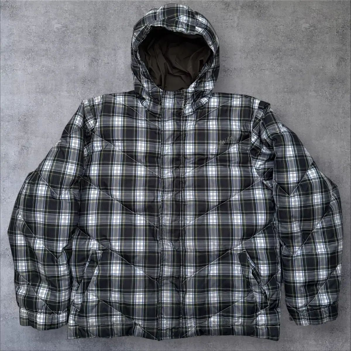 old stussy ステューシー ダウンジャケット ブロックチェック. パファージャケット ダウンジャケット STUSSY ステューシー ダウン