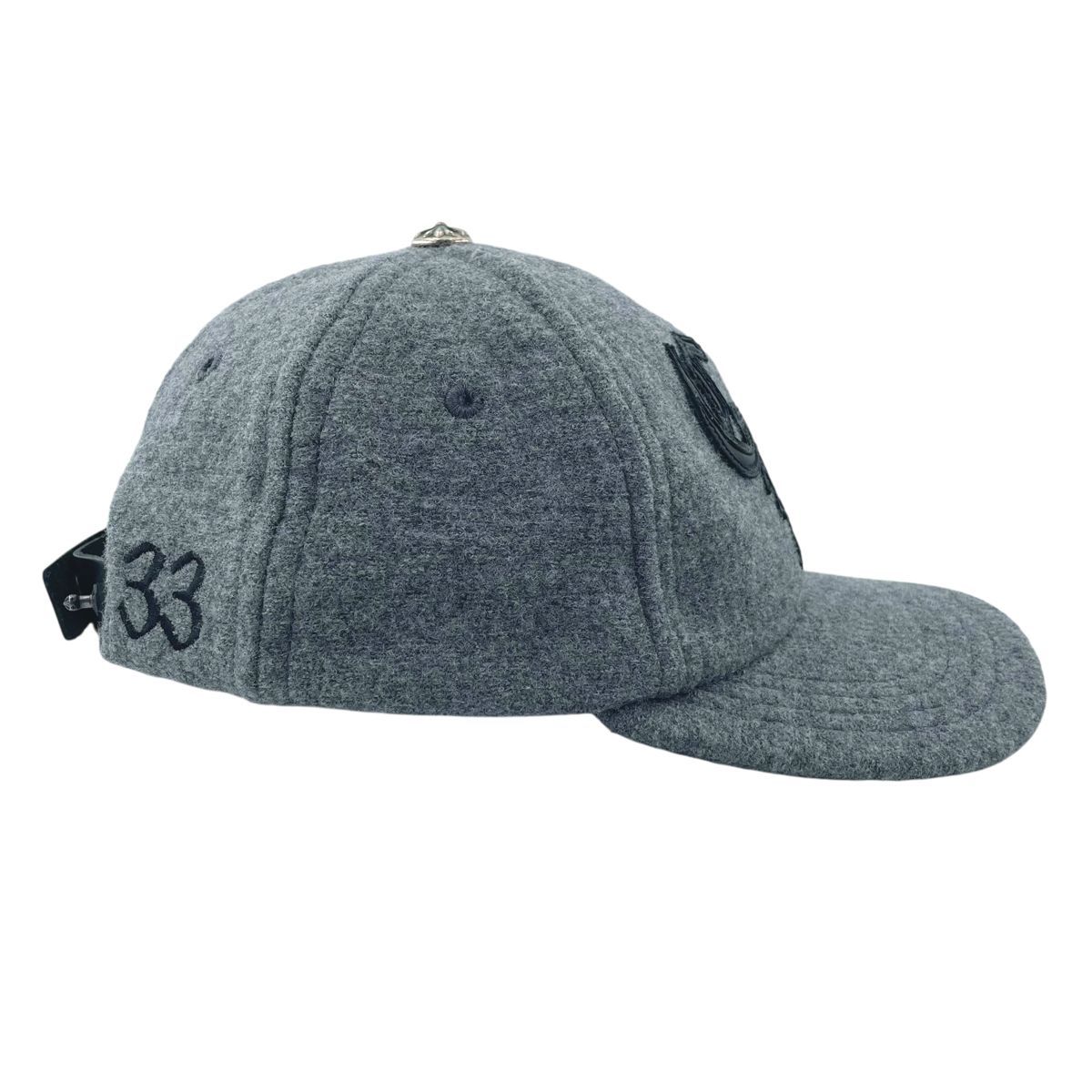 中古】CHROME HEARTS クロムハーツ CHレザーパッチ ウール ベース 