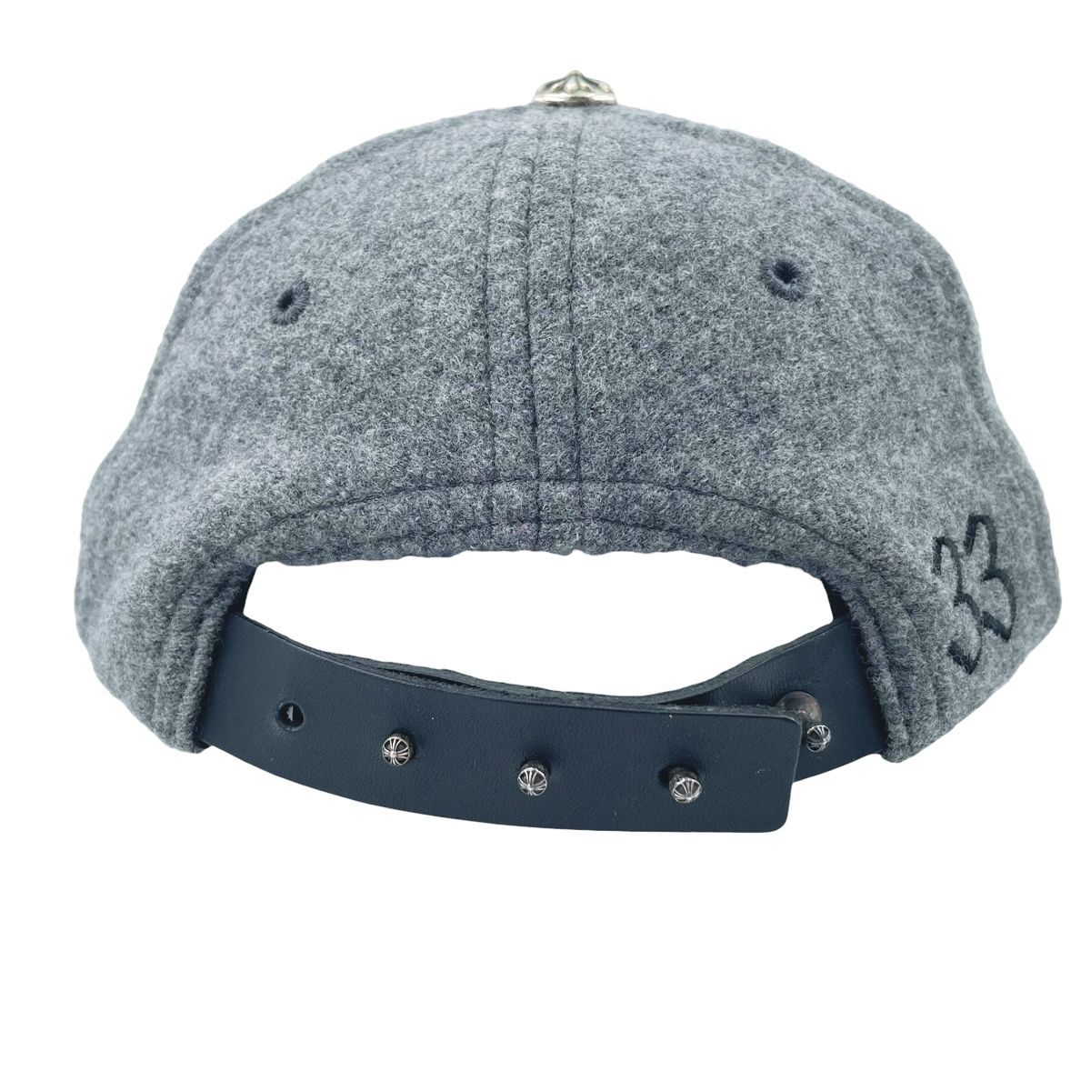 中古】CHROME HEARTS クロムハーツ CHレザーパッチ ウール ベース 