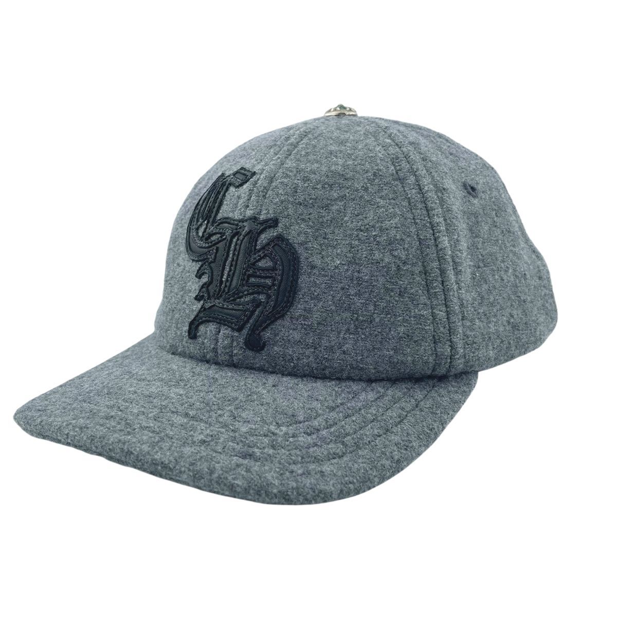 中古】CHROME HEARTS クロムハーツ CHレザーパッチ ウール ベース 
