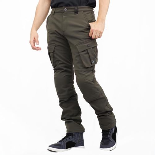 新品 コミネ(KOMINE) バイク プロテクトウインドプルーフウォームカーゴパンツ 2XL Olive 07-926 PK-926