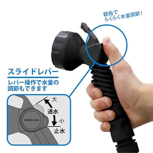 新品 グリーンライフ ホース ホースリール 30m ねじれにくい さらさら 