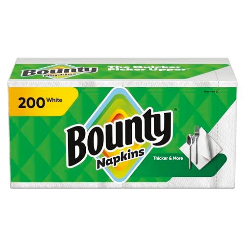 新品 バウンティー(Bounty) ペーパーナプキン キルト加工 模様付き 200枚 QUILTED Napkins